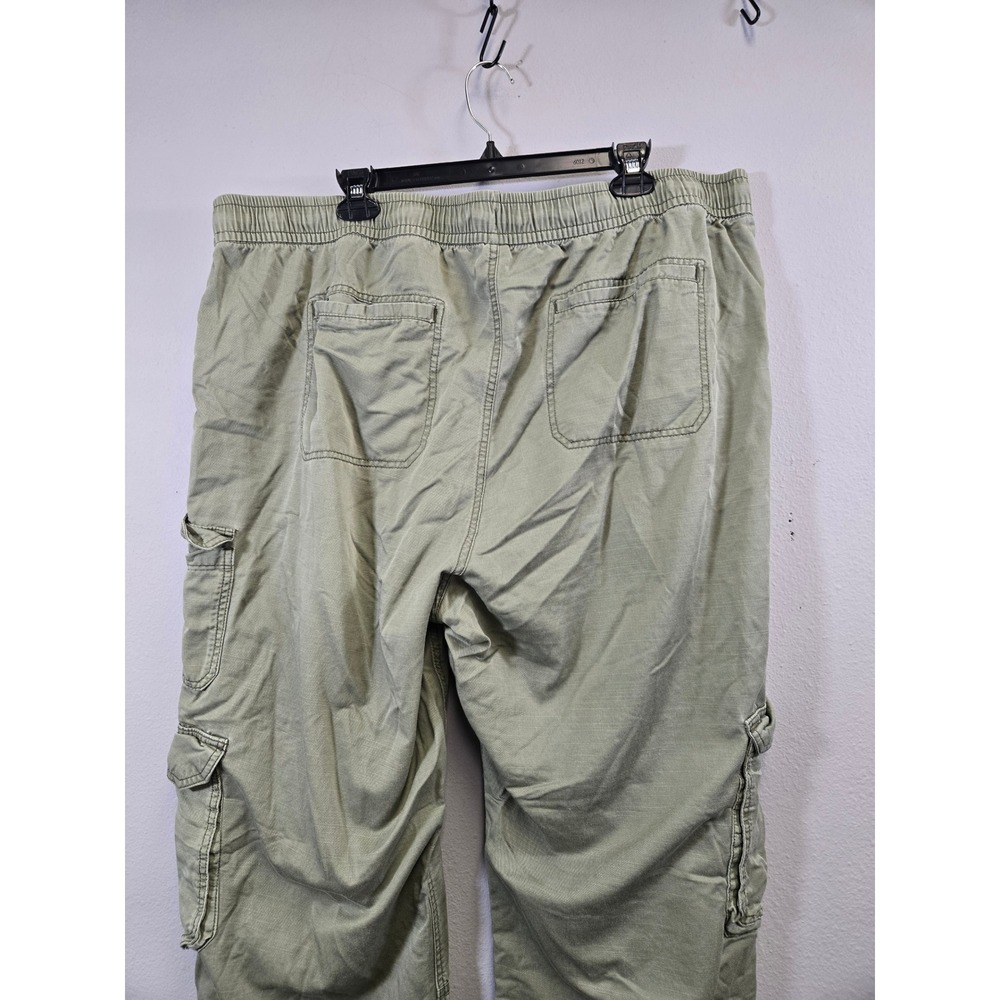 Old Navy Cargo Utility Mid-Rise Wide-Leg Comfort Waistband Pants Green XXL - Picture 3 of 7